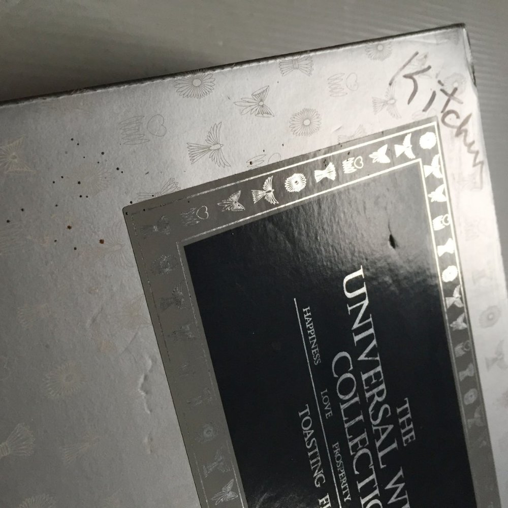 10" Tall Waterford ❤️ 5 Universal Wishes -Millennium Collection 2 Crystal Flutes - Picture 10 of 11